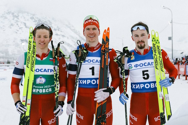 Савелий Коростелев, Александр Большунов, Константин Тиунов.