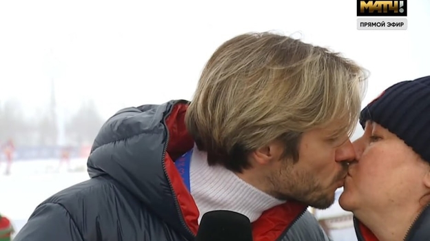 Елена Вяльбе и Андрей Романов.