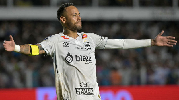 Неймар. Нападающий «Сантоса» Неймар