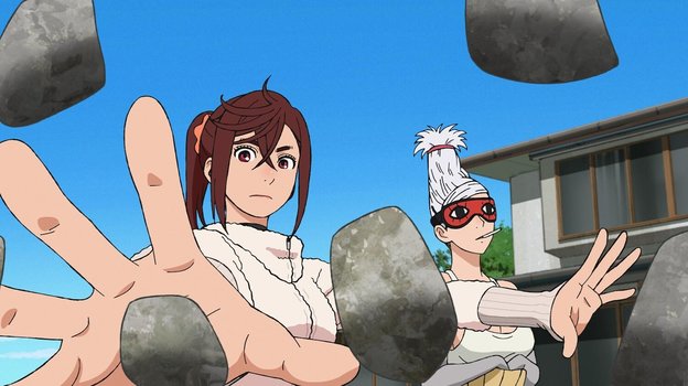 Кадр из сериала «Дандадан», реж. Фуга Ямасиро, Абель Гонгора / Shueisha, Aniplex, Dentsu