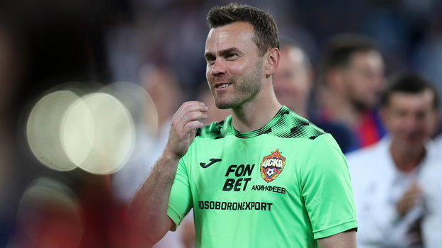 Вратарь ЦСКА Игорь Акинфеев