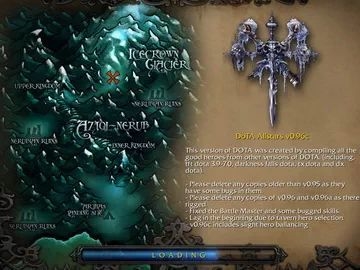 Загрузочный экран DoTA Allstars.