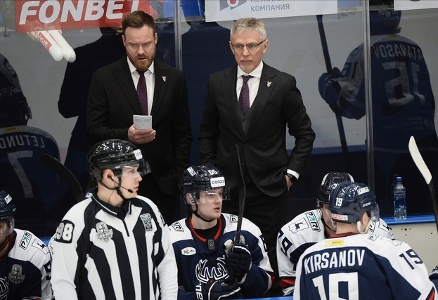 Игорь Ларионов во время четвертого матча серии «Торпедо» против «Локомотива» в Кубке Гагарина.