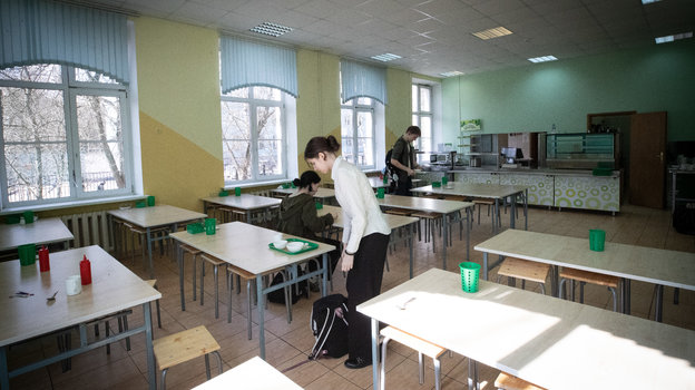 Столовая школы № 1583, в которой учился Александр Овечкин.