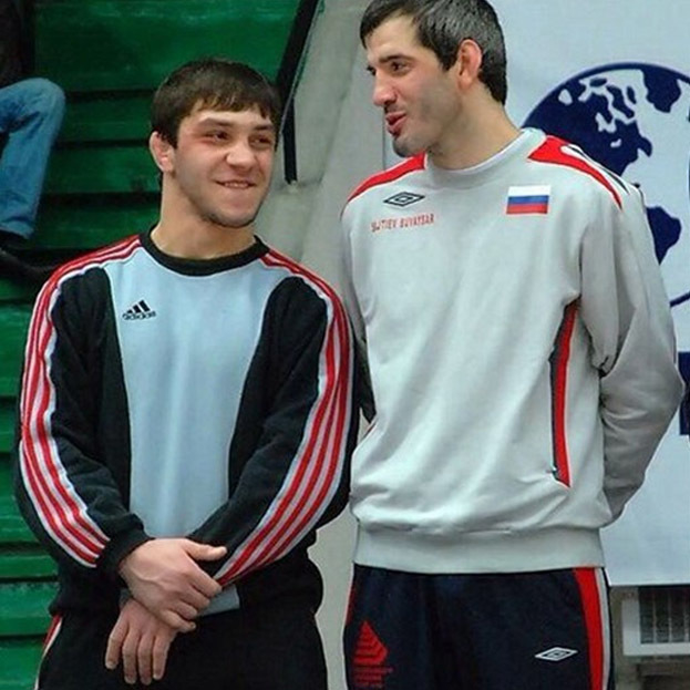 Махач Муртазалиев и Бувайсар Сайтиев после чемпионата России-2008.
