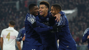 Усман Дембеле, Дезире Дуэ и Брэдли Барколя («ПСЖ»).