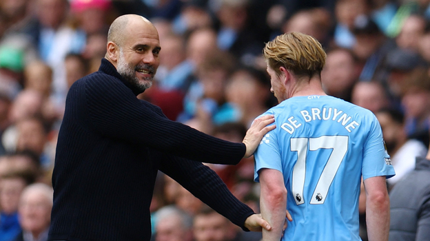 Хосеп Гвардиола и Кевин Де Брейне.