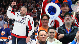 Нечеловеческий рев трибун, крики «Ови!», цифры «895» на кубе. Репортаж Рабинера о рекорде Овечкина в Нью-Йорке