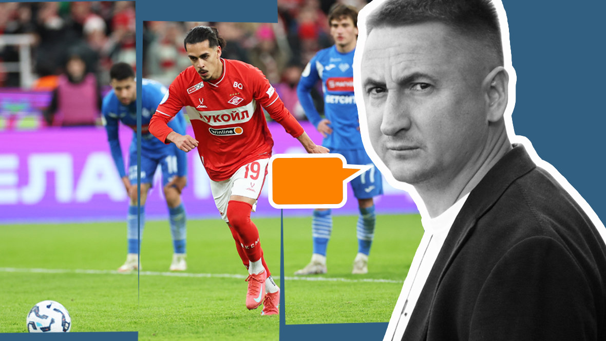 Хесус Медина не реализовал пенальти в матче «Спартак» — «Динамо» Махачкала (1:2) 11 апреля в Москве