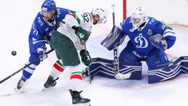 Сумасшедший матч «Динамо» и «Ак Барса». Москвичи ушли с 1:3 в третьем периоде, но пропустили в концовке