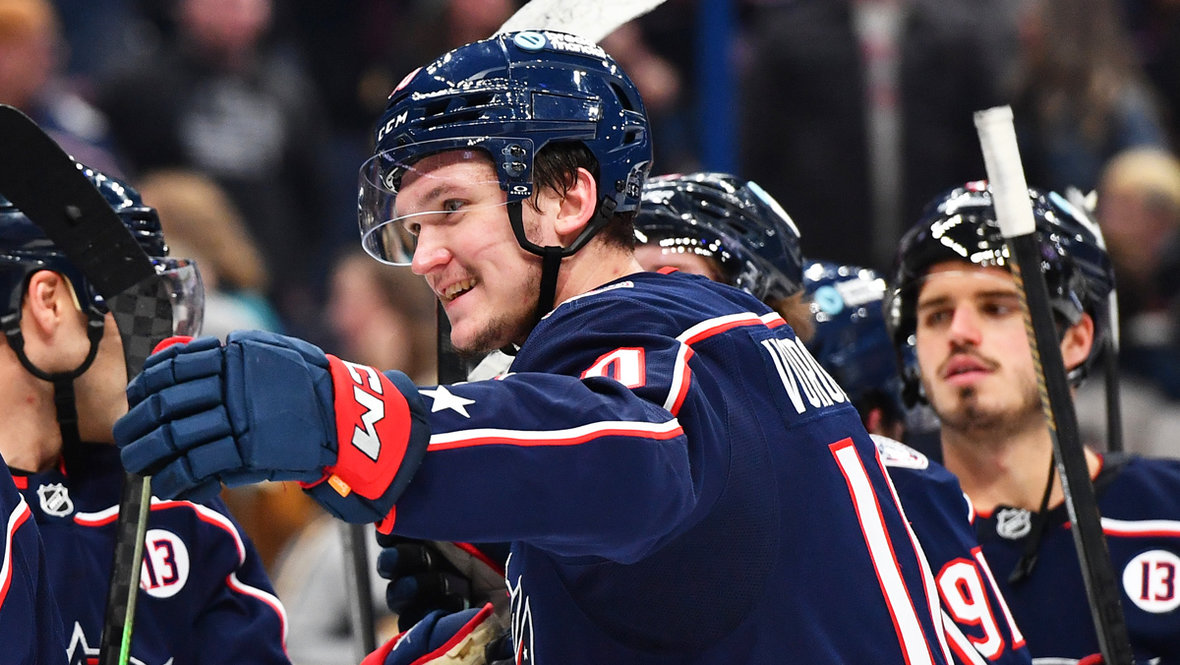 Нападающий «Коламбуса» Дмитрий Воронков