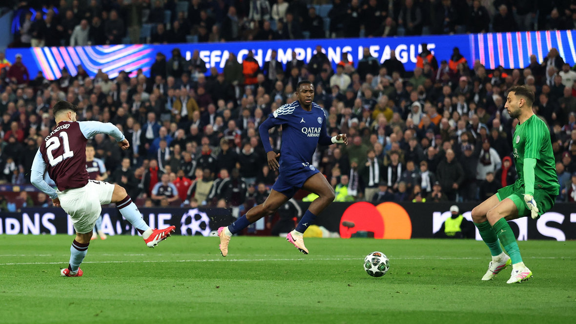 Астон Вилла — ПСЖ: обзор и результат матча четвертьфинала Лиги чемпионов 15 апреля 2025 года — видео голов