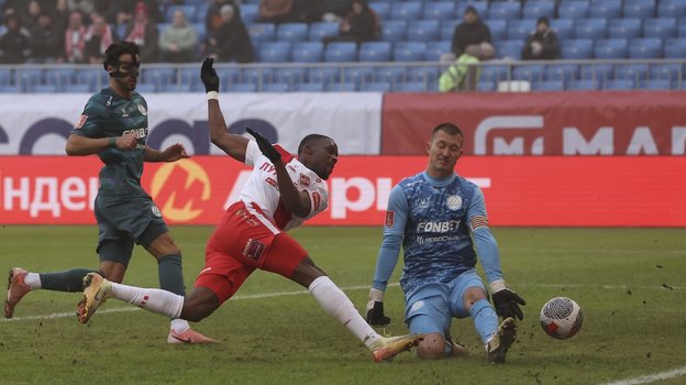 Гол Кристофера Мартинса в матче «Акрон» — «Спартак».