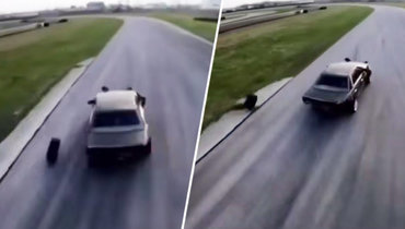 Чудо или монтаж? Покрышка слетела и сама вернулась на место на чемпионате Санкт-Петербурга по дрифту