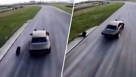 Чудо или монтаж? Покрышка слетела и сама вернулась на место на чемпионате Санкт-Петербурга по дрифту