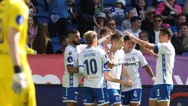 Дубль Гладышева, удаление Даку. «Динамо» после победы над «Рубином» продолжает борьбу за медали