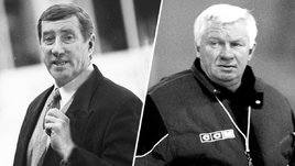 Тренеры по хоккею Валерий Белоусов и Сергей Михалев