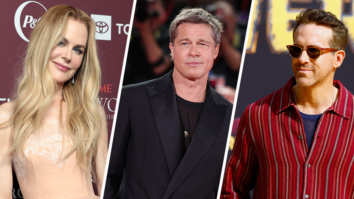 Николь Кидман, Брэд Питт, Райан Рейнольдс.