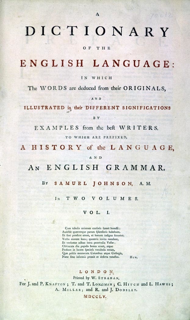 «Словарь английского языка» Самюэла Джексона. Страница из «Словаря английского языка» Самюэла Джексона