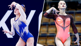 Гимнастки Виктория Листунова и Ангелина Мельникова