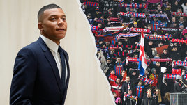 Футболист «Реала» Килиан Мбаппе и фанаты «Кана»