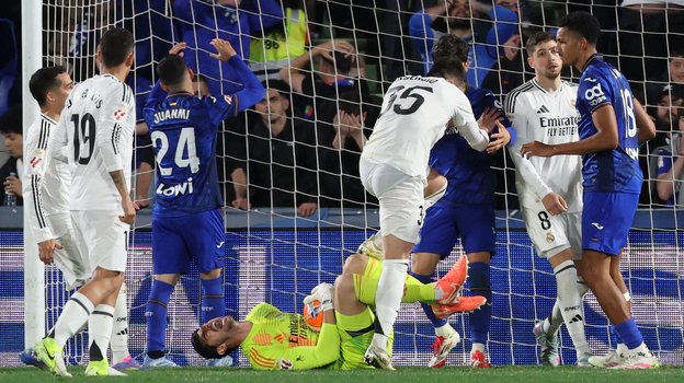 Спасение вратаря «Реала» Тибо Куртуа в конце матча с «Хетафе».