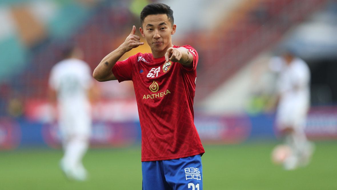 Аббосбек Файзуллаев. Полузащитник ЦСКА Аббосбек Файзуллаев