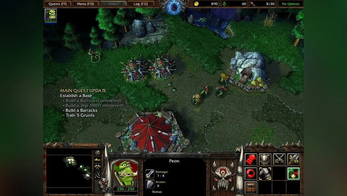 Скриншот из WarCraft 3: Reign Of Chaos.