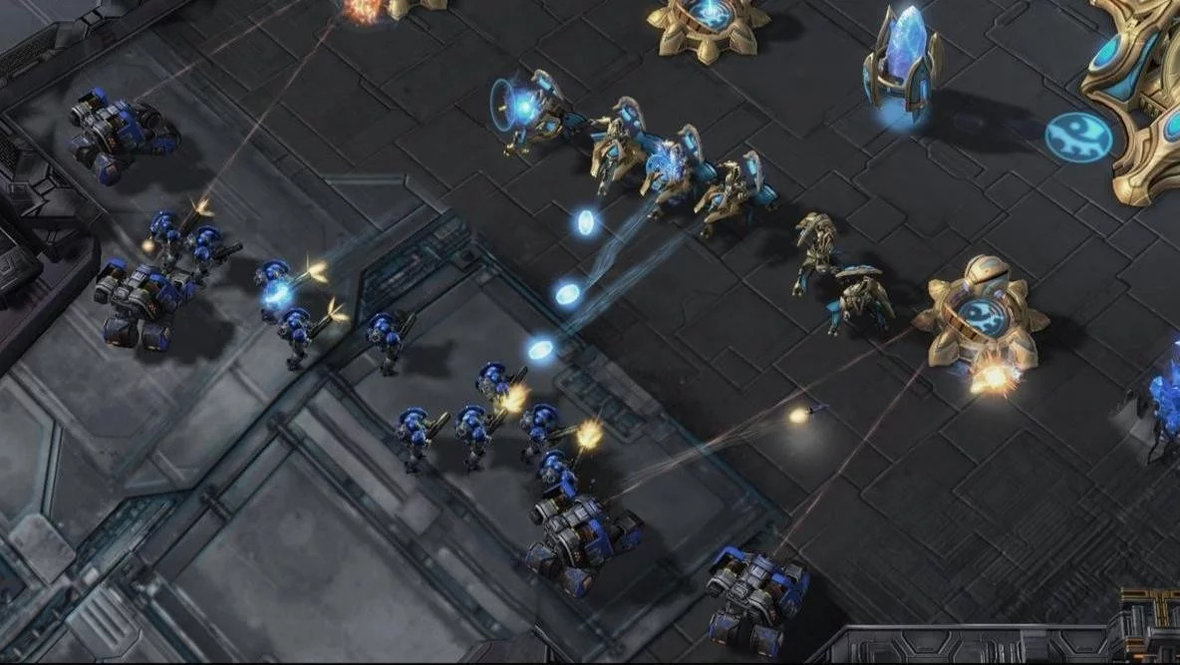 Скриншот из StarCraft 2: Wings of Liberty.