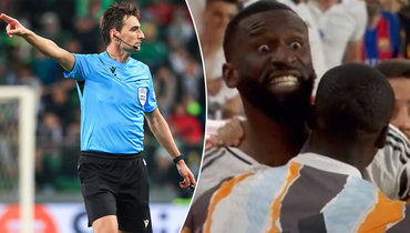 Судья Рикардо де Бургосу Бенгоэчеа и Антонио Рюдигер.