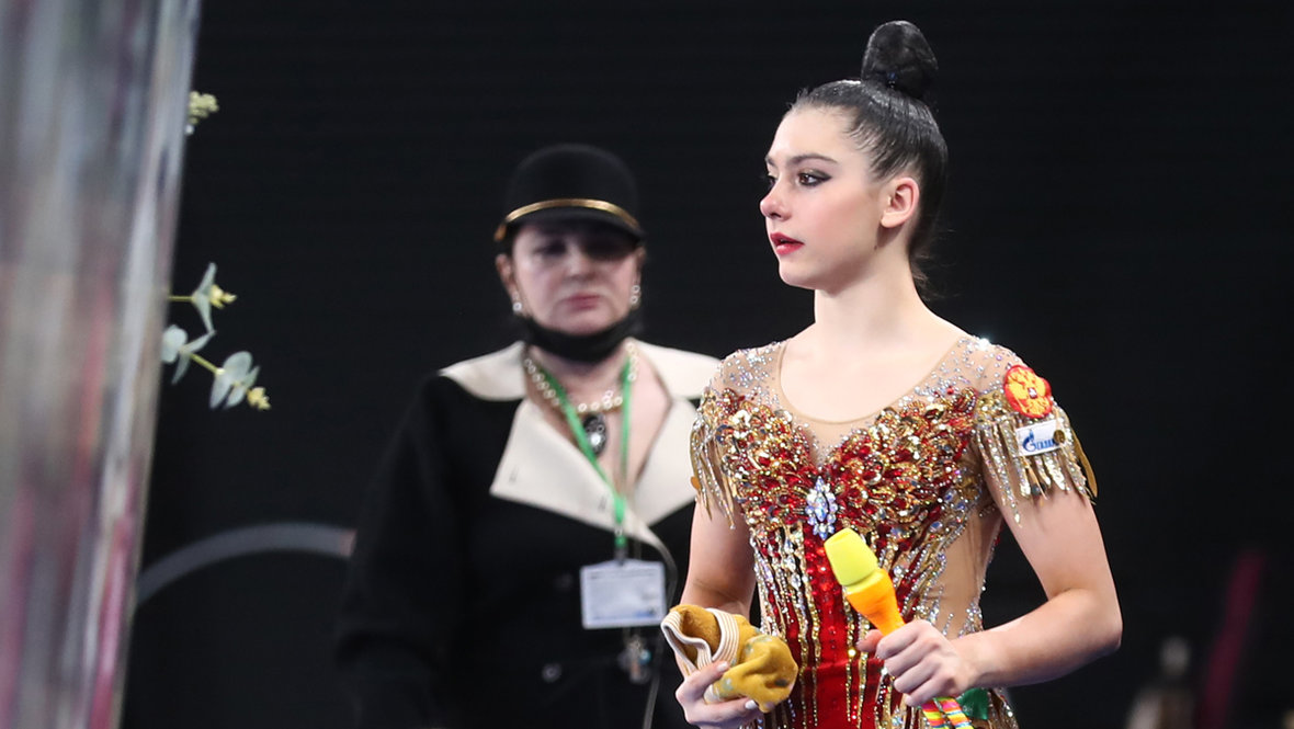 Тренер Ирина Винер и гимнастка Лала Крамаренко