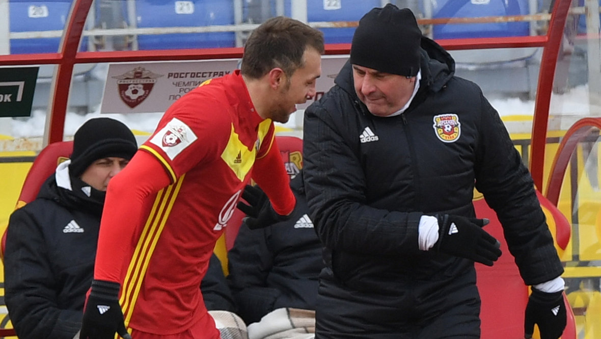 Артем Дзюба и Миодраг Божович. Артем Дзюба и Миодраг Божович в тульском «Арсенале»