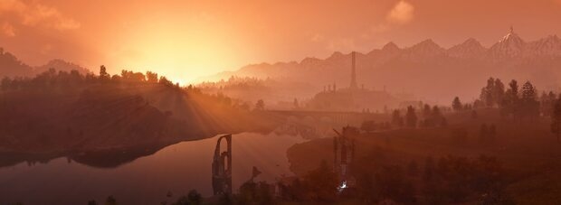 Закат в Сиродиле в новой версии.