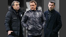 Футбольные тренеры Рашид Рахимов, Ролан Гусев и Сергей Семак