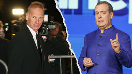 Олимпийский чемпион Доминик Гашек и зампредседателя Совбеза России Дмитрий Медведев