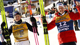 Лыжники Йоханнес Клебо и Ян Томас Йенсен