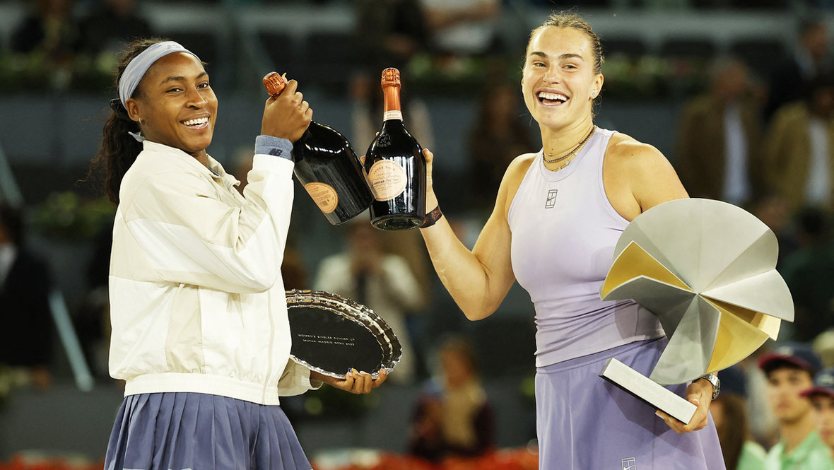 Коко Гауфф и Арина Соболенко. Теннисистки Коко Гауфф и Арина Соболенко