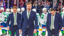 Тренеры «Салавата Юлаева» Дмитрий Мезенцев, Виктор Козлов и Николай Цулыгин