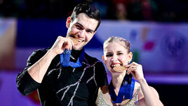 Фигуристы Никита Володин и Минерва Фабьен-Хазе
