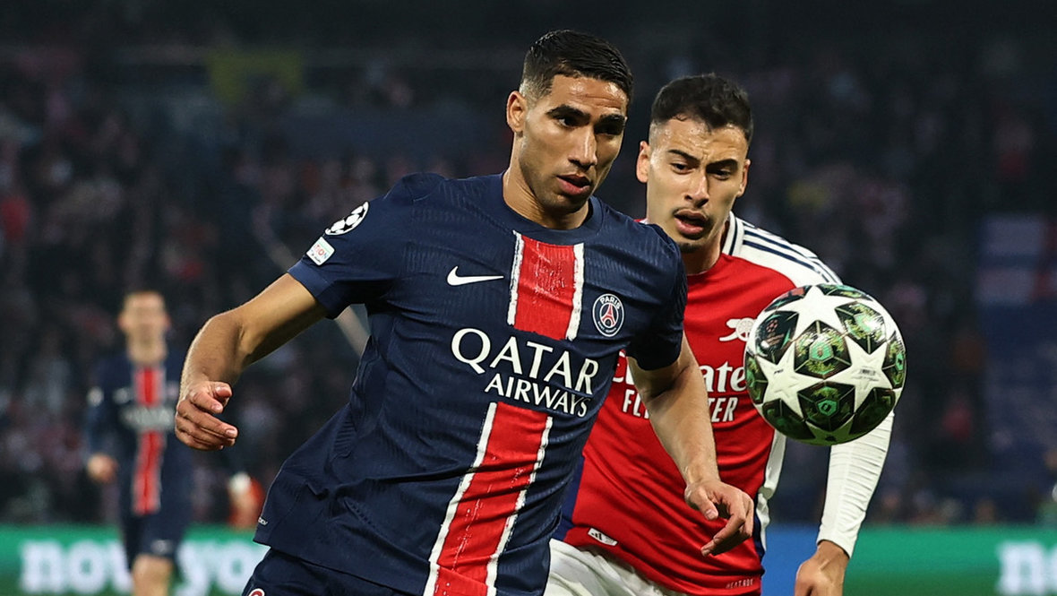 Ашраф Хакими и Габриэл Мартинелли.