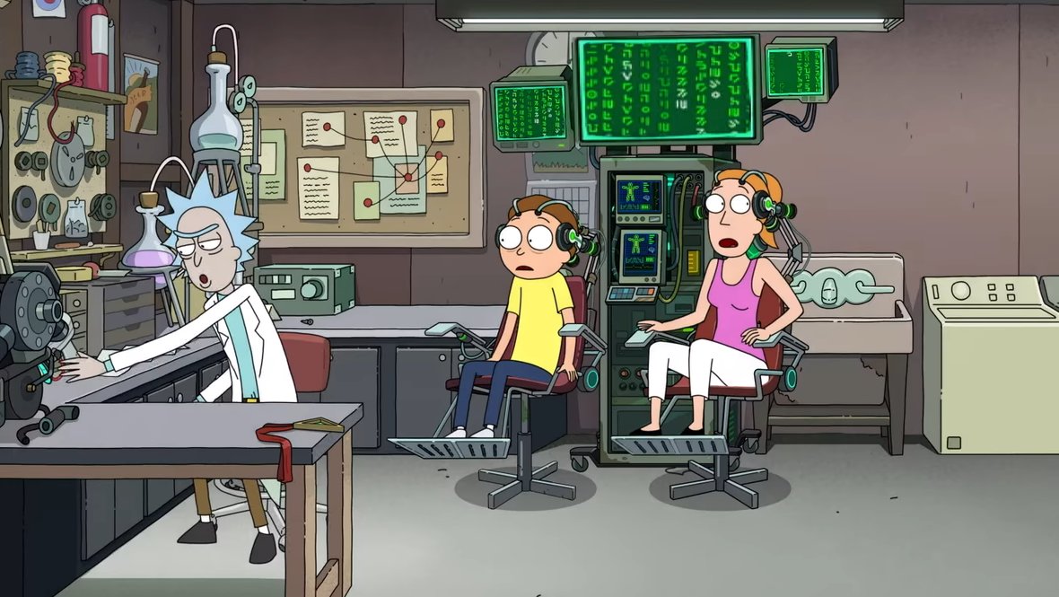Кадр из сериала «Рик и Морти», реж. Уэсли Арчер, Пит Мишелс, Джейкоб Хэйр и др., Adult Swim