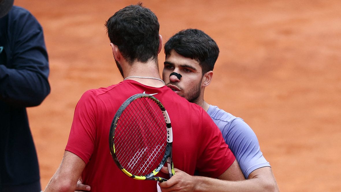 Карен Хачанов и Карлос Алькарас.