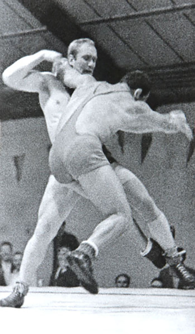 Любимый фотоснимок Александра Иваницкого. Чемпионат мира 1966 года в Толидо (США). Соперник Бок (ФРГ).