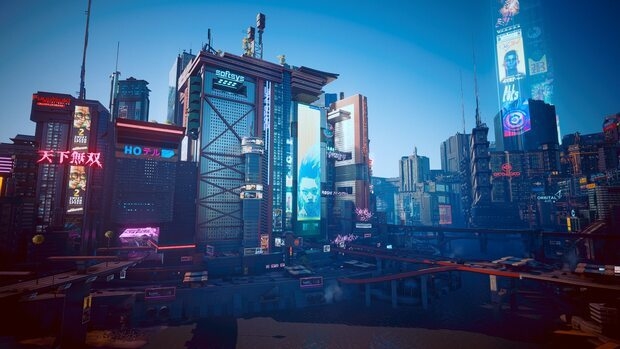 Город из Киберпанка.