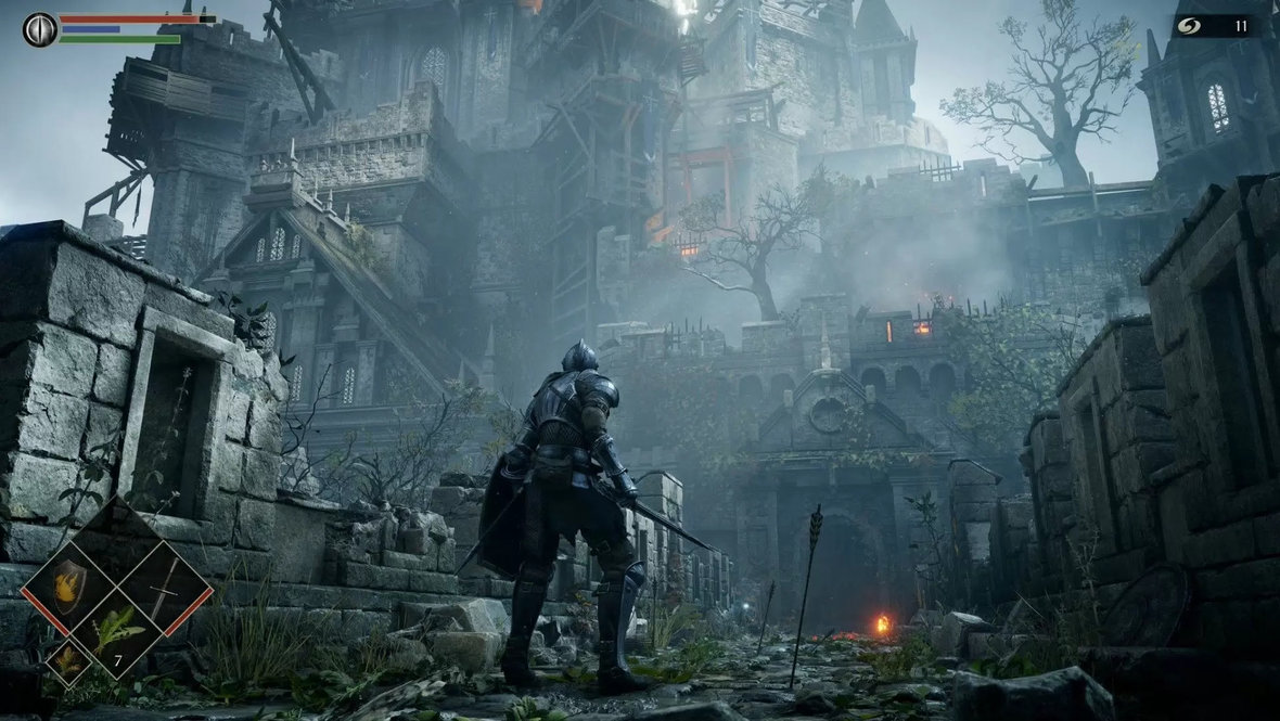 Кадр с переработанной графикой в ремейк-версии Demon's Souls.