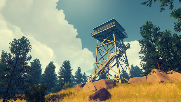 Вышка пожарного смотрителя из Firewatch.