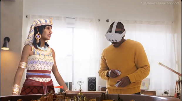 Кадр из официального трейлера Civilization VII VR.