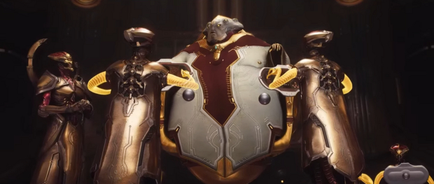 Патриарх и его слуги в кат-сцене.