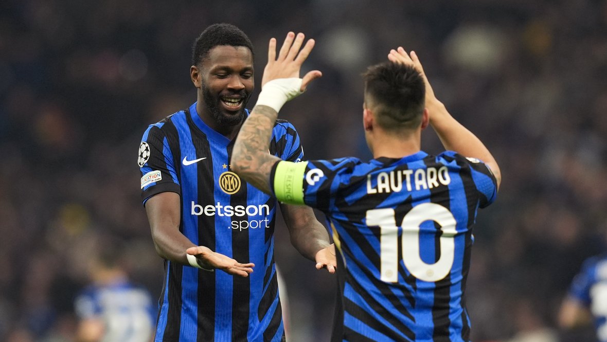 Маркус Тюрам и Лаутаро Мартинес.