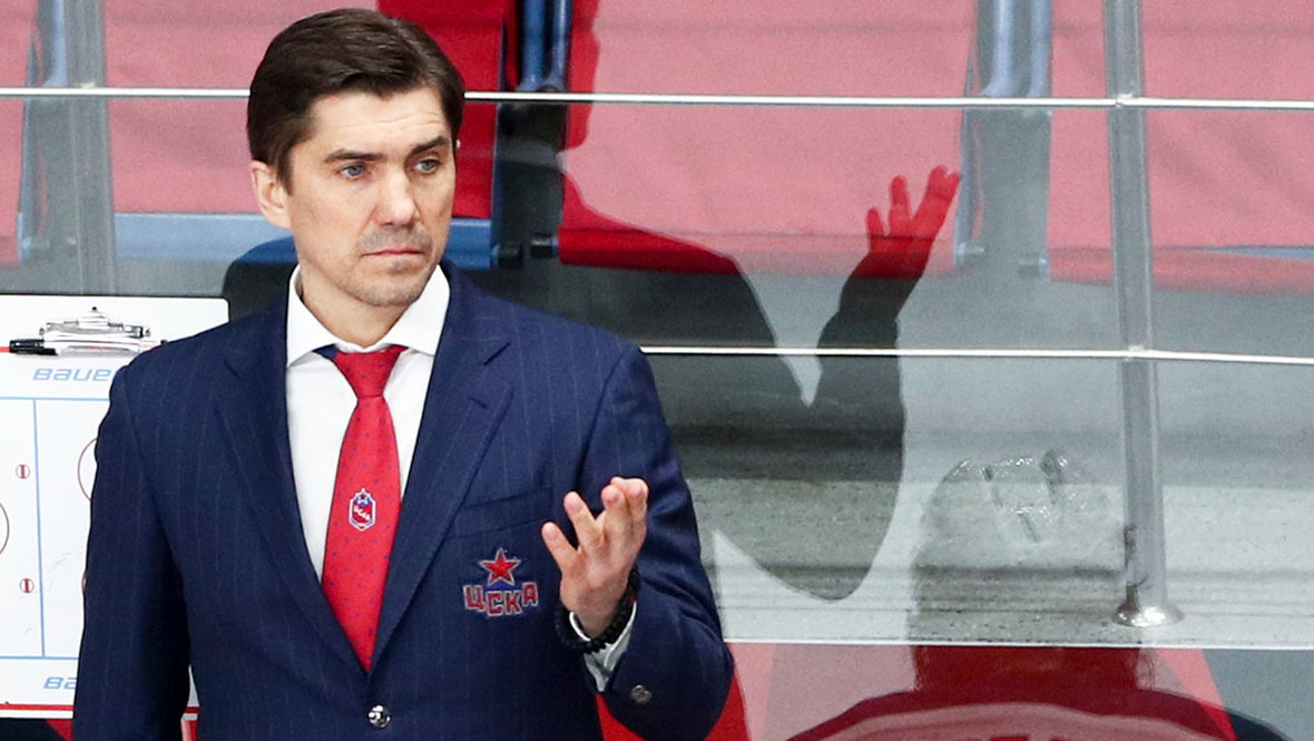 Игорь Никитин во время работы главным тренером ЦСКА